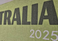 Text 'AUSTRALIA 2025' on a green background