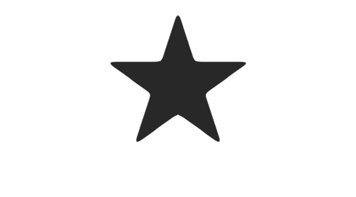 Black star shape rating