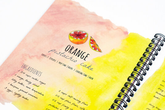 Recipe book papers